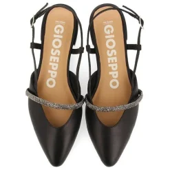 Gioseppo Fiesta<Bailarinas Sin Piel Negras Con Correa Detalle Piedra Para Mujer Godrano