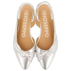 Gioseppo Bailarinas<Bailarinas Sin Piel Plata Con Detalle Nudo Para Mujer Iballe