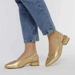 Gioseppo Bailarinas<Bailarinas Sin Tacon Color Piel Dorado Para Mujer Obrovac