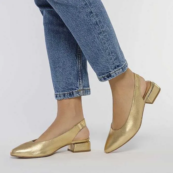 Gioseppo Bailarinas<Bailarinas Sin Tacon Color Piel Dorado Para Mujer Obrovac