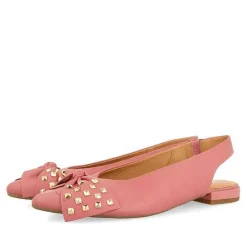 Gioseppo Bailarinas<Bailarinas Sin Tacon De Piel Con Detalle Lazo Rosa Para Mujer Kallmet