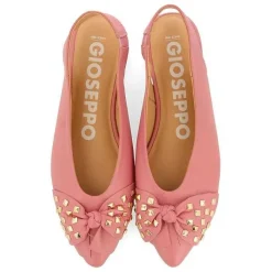 Gioseppo Bailarinas<Bailarinas Sin Tacon De Piel Con Detalle Lazo Rosa Para Mujer Kallmet