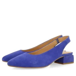 Gioseppo Bailarinas<Bailarinas Sin Tacon De Piel Azul Para Mujer Obrovac