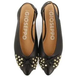 Gioseppo Bailarinas<Bailarinas Sin Tacon De Piel Negra Con Detalle Lazo Para Mujer Kallmet