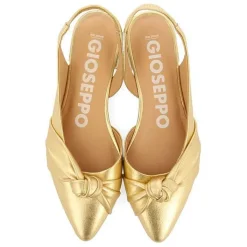 Gioseppo Bailarinas<Bailarinas Sin Tacon Piel Dorada Con Detalle Nudo Para Mujer Iballe