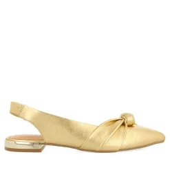 Gioseppo Bailarinas<Bailarinas Sin Tacon Piel Dorada Con Detalle Nudo Para Mujer Iballe