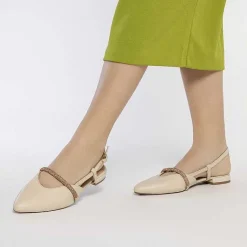 Gioseppo Fiesta<Bailarinas Slip-On De Piel Con Detalle Joya En Blanco Rojo Para Mujer Godrano
