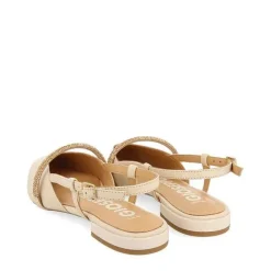 Gioseppo Fiesta<Bailarinas Slip-On De Piel Con Detalle Joya En Blanco Rojo Para Mujer Godrano