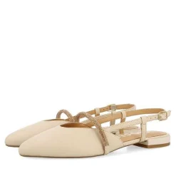 Gioseppo Fiesta<Bailarinas Slip-On De Piel Con Detalle Joya En Blanco Rojo Para Mujer Godrano