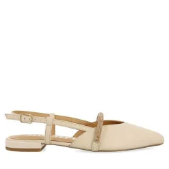 Gioseppo Fiesta<Bailarinas Slip-On De Piel Con Detalle Joya En Blanco Rojo Para Mujer Godrano