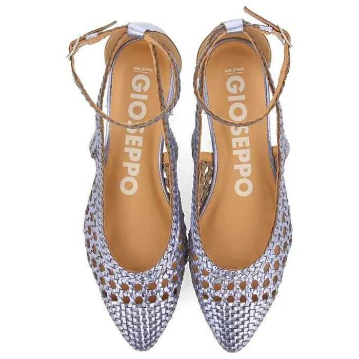 Gioseppo Bailarinas<Bailarinas Trenzada Azul Para Mujer Dell