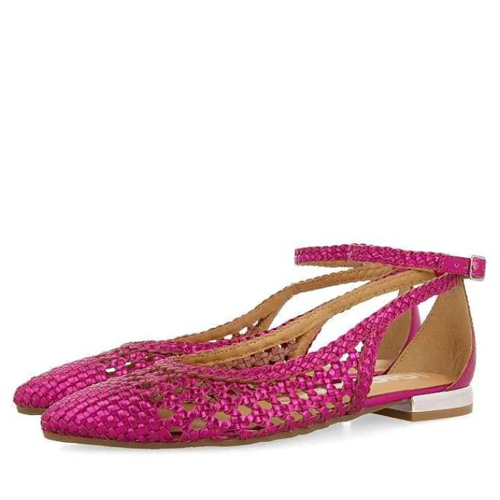Gioseppo Bailarinas<Bailarinas Trenzada Fucsia Para Mujer Dell