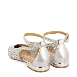 Gioseppo Bailarinas<Bailarinas Trenzadas Plata Para Mujer Dell