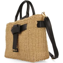 Gioseppo Bolsas De Mano<Bolso Bandolera De Rafia Con Lazo Y Detalles GrekAños Negro