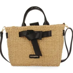 Gioseppo Bolsas De Mano<Bolso Bandolera De Rafia Con Lazo Y Detalles GrekAños Negro