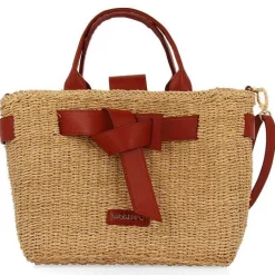 Gioseppo Bolsas De Mano<Bolso Bandolera De Rafia Con Lazo Y Detalles En Piel Color Grekan