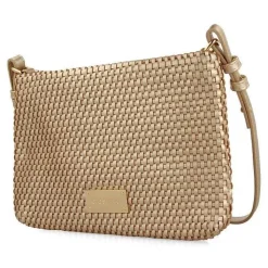 Gioseppo Fiesta<Bolso Bandolera Dorado Con Trenzado Morvah