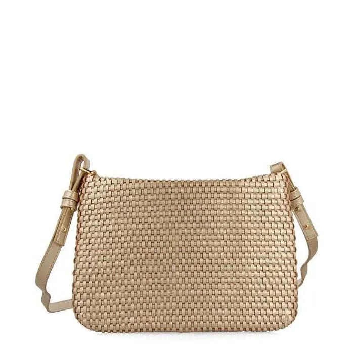 Gioseppo Fiesta<Bolso Bandolera Dorado Con Trenzado Morvah