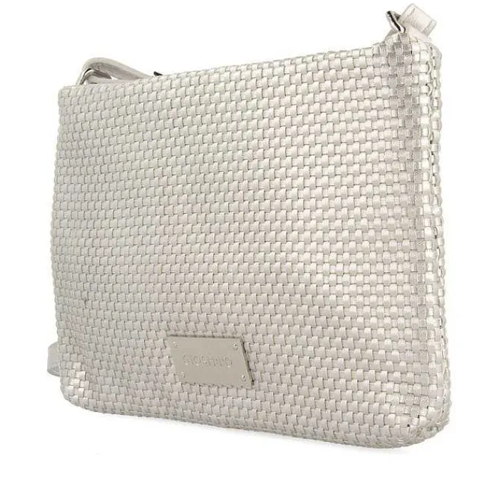 Gioseppo Fiesta<Bolso Bandolera Plata Con Trenzado Morvah