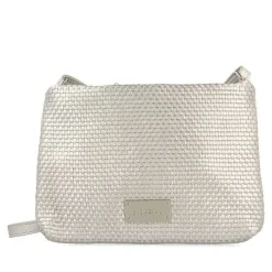 Gioseppo Fiesta<Bolso Bandolera Plata Con Trenzado Morvah