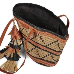 Gioseppo Bolsas De Mano<Bolso De Mujer Bazien De Paja De Rafia Multicolor