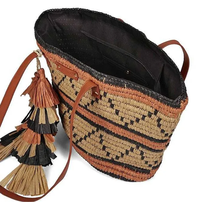 Gioseppo Bolsas De Mano<Bolso De Mujer Bazien De Paja De Rafia Multicolor