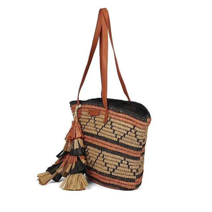 Gioseppo Bolsas De Mano<Bolso De Mujer Bazien De Paja De Rafia Multicolor