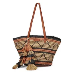 Gioseppo Bolsas De Mano<Bolso De Mujer Bazien De Paja De Rafia Multicolor