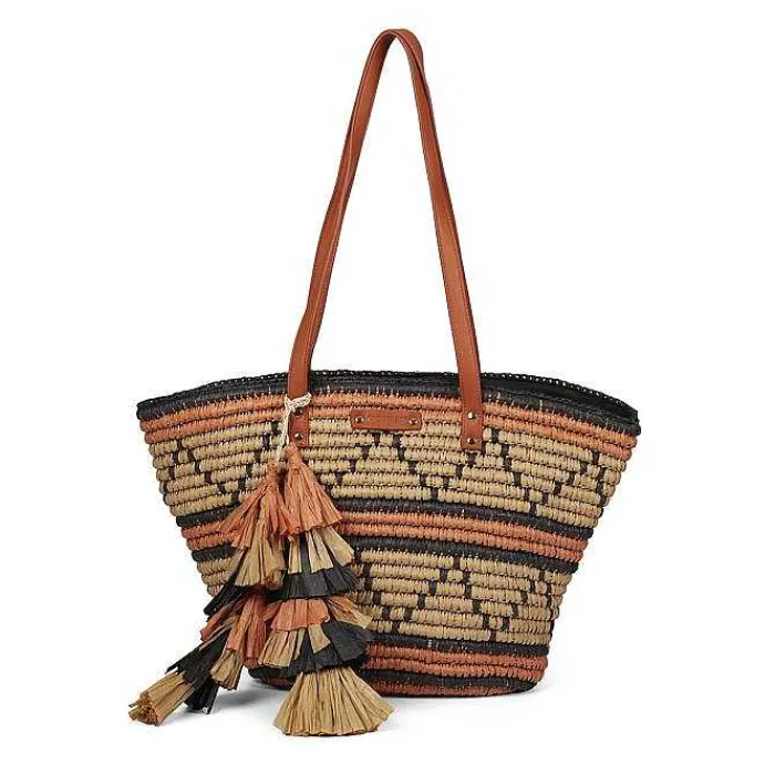 Gioseppo Bolsas De Mano<Bolso De Mujer Bazien De Paja De Rafia Multicolor