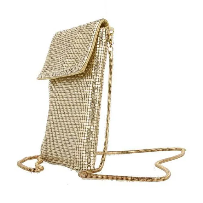Gioseppo Fiesta<Bolso Mini Malla Metalizado Dorado Seillans