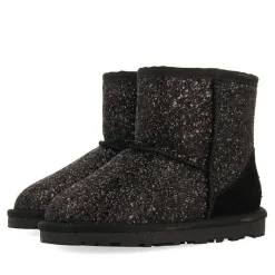 Gioseppo Niñas |Botas Y Botines<Botas De Borrego Negro Brillo Infantil Tranoy