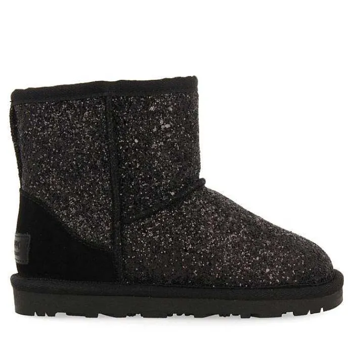 Gioseppo Niñas |Botas Y Botines<Botas De Borrego Negro Brillo Infantil Tranoy
