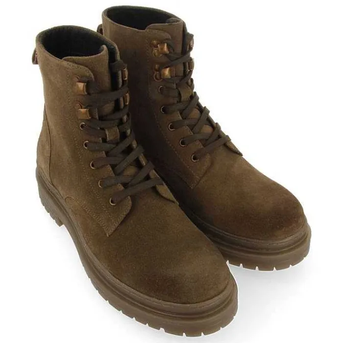 Gioseppo Botas<Botas De Hombre Forsol Con Cordones En Serraje Caqui