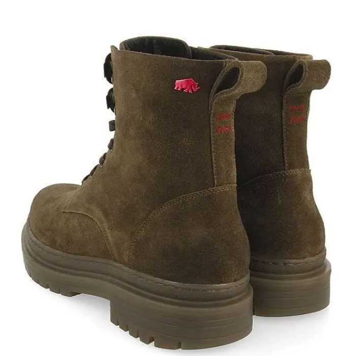 Gioseppo Botas<Botas De Hombre Forsol Con Cordones En Serraje Caqui