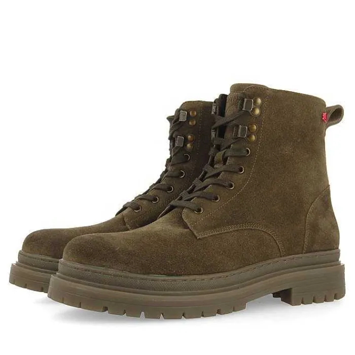 Gioseppo Botas<Botas De Hombre Forsol Con Cordones En Serraje Caqui