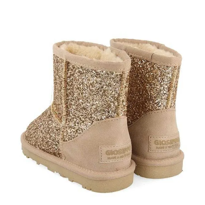 Gioseppo Niñas |Botas Y Botines<Botas Infantiles Tranoy De Borreguito Beige Brillante