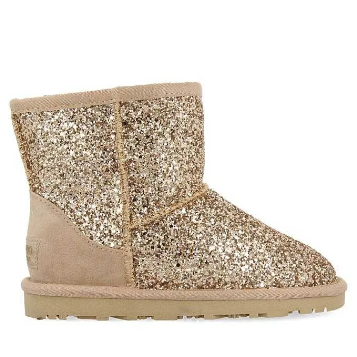 Gioseppo Niñas |Botas Y Botines<Botas Infantiles Tranoy De Borreguito Beige Brillante