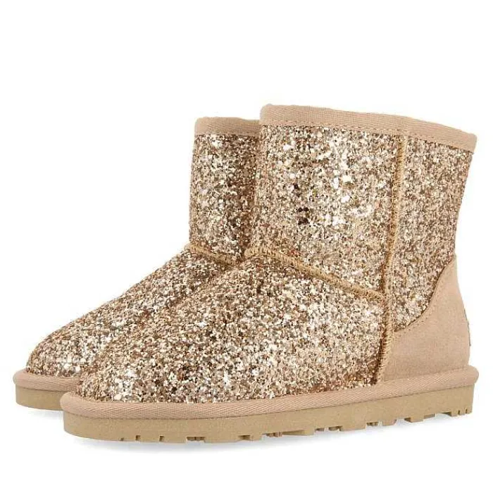 Gioseppo Niñas |Botas Y Botines<Botas Infantiles Tranoy De Borreguito Beige Brillante
