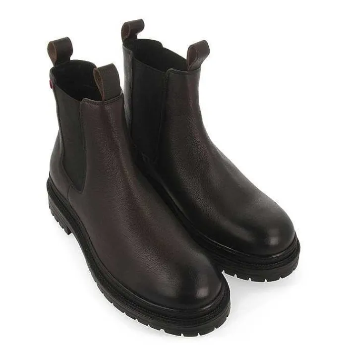 Gioseppo Botas<Botines Chelsea De Hombre Randegg Serraje Marron