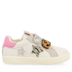 Gioseppo Bebe |Sneakers Bebe Nina<Brasles Baby Zapatillas Blancas Con Detalles Brillantes Y Animal Print