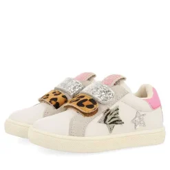 Gioseppo Bebe |Sneakers Bebe Nina<Brasles Baby Zapatillas Blancas Con Detalles Brillantes Y Animal Print