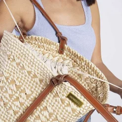 Gioseppo Bolsas De Mano<Cesta Color Natural Con Contrastes Fowey