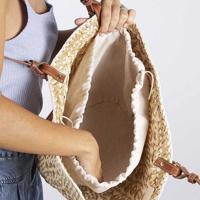 Gioseppo Bolsas De Mano<Cesta Color Natural Con Contrastes Fowey