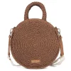 Gioseppo Bolsas De Mano<Cesta Redonda De Piel Trenzada Mims