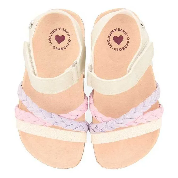 Gioseppo Niñas |Chancletas<Chanclas Bio Suela Multicolor Con Detalles Brillantes Y Trenzado De Rafia Para Nina Y Nino Delia
