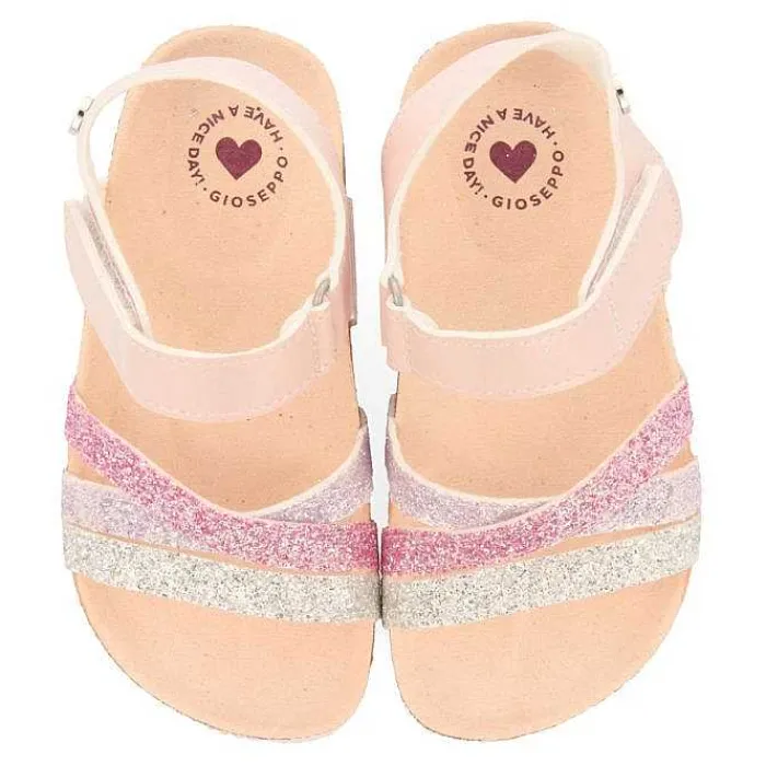 Gioseppo Niñas |Chancletas<Chanclas Bio Tirantes Cruzados Suela Brillo Rosa Para Nina Y Nino Carolina