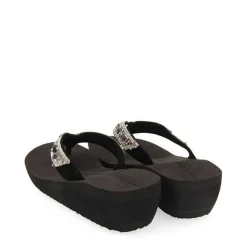 Gioseppo Chancletas<Chanclas Cuña Negras Para Mujer Mezzago