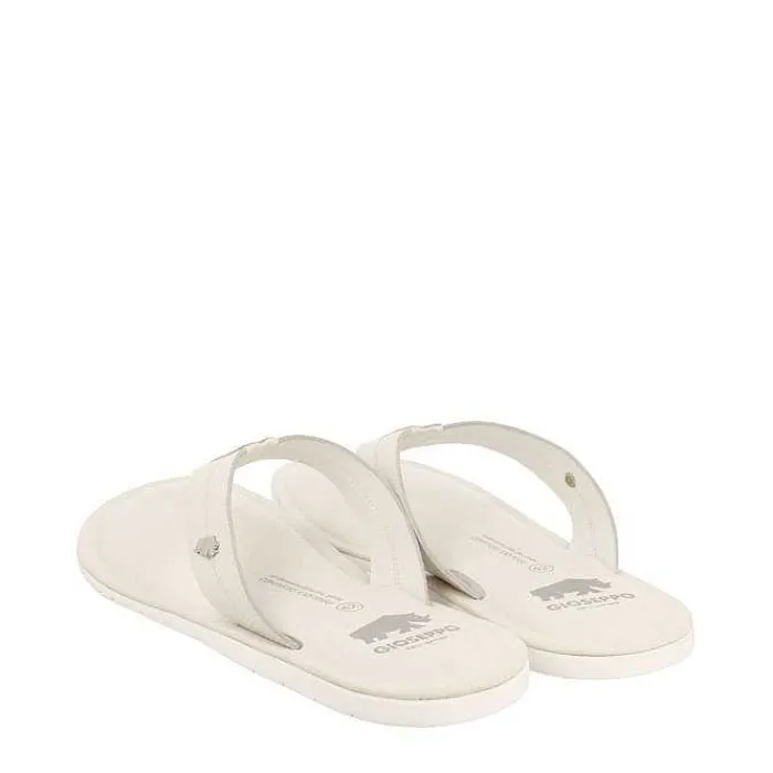 Gioseppo Chancletas<Chanclas De Piel Blanca Para Hombre Wasco