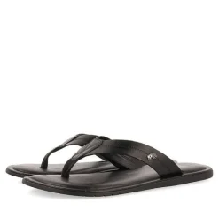Gioseppo Chancletas<Chanclas De Piel Negras Para Hombre Wasco