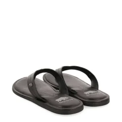 Gioseppo Chancletas<Chanclas De Piel Negras Para Hombre Wasco